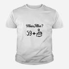 Lustiges Geburtstag Kinder Tshirt Mein Alter? 59+ Mittelfinger-Design