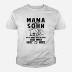 Mama und Sohn Herz zu Herz - Liebevolles Kinder Tshirt für Mütter