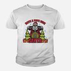 Motorrad Weihnachtsmann Santa Claus Kinder T-Shirt