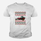 Motorrad Weihnachtspullover Herren Kinder Tshirt, Lustiges Design