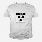 NUKULAR Kinder Tshirt für Herren, Weiß mit witzigem Spruch