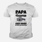 Papa & Tochter Hand in Hand Kinder Tshirt, Herz-und-Seele Motiv