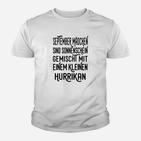 September Mädchen Kinder Tshirt: Sonnenschein & Hurrikan Design