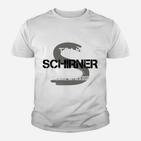 Team Schreiner Motto Kinder Tshirt, Handwerker Slogan in Weiß