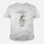 Tischtennis und Wein Liebhaber Damen-Kinder Tshirt, Sport und Genuss Tee