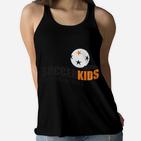 Kinder-Fußball-Frauen Fließende Tanks Soccer Kids, Schwarz mit Logo-Design