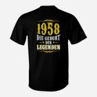 1958 Geburtsjahr Legenden Deutsche Deutschland T-Shirt