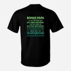 Bonus Papa T-Shirt: Personalisiertes Tee für Stiefväter mit Spruch