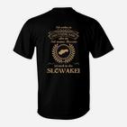 Deutsch-Slowakisches Herkunftsmotiv Herren T-Shirt, Kulturelles Design