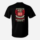 Humorvolles T-Shirt mit DB Logo, Lustiger Spruch für Bahnmitarbeiter