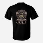 Juli Stolz Geburtstags-T-Shirt, Adler Motiv & Slogan Design