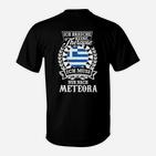 Meteora Griechenland T-Shirt Ich brauche keine Therapie, Flaggen-Design