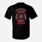 Personalisiertes Koch T-Shirt mit Feuerwehr-Design, Lustiger Spruch