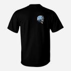 Schwarzes Herren T-Shirt mit Astronautenschädel-Design, Weltraum Mode