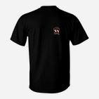 Schwarzes Herren T-Shirt mit Logo-Print auf der Brust, Stylisches Design