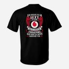 Schwarzes T-Shirt mit Lustigem Vodafone-Spruch für Fans