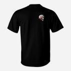 Schwarzes T-Shirt mit Motivdruck, Fun Tee Design