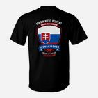 Stolzer Slowakischer Fan T-Shirt für Herren, Lustiges Sportfan Shirt