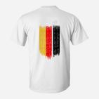 Herren T-Shirt Belgien-Flagge Grunge-Stil, Abstraktes Design Tee