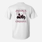 Motorrad-T-Shirt mit Jahrgang & Nicht Eifersüchtig Spruch