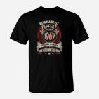 1967 Geborene Herren T-Shirt: Fast Perfekter Spruch