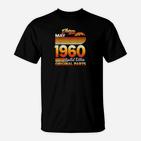 61 Jahre Alt Retro Vintage Mai 1960 Lustig 61St Birthday T-Shirt