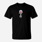 Amerikanischer Adler Emblem Schwarzes T-Shirt, Trendiges Adler Motiv Tee