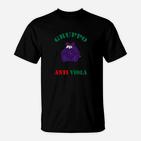Anti-Viola-Gruppe Grafik T-Shirt, Lustiges Design für Musikfans