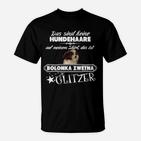 Bolonka Zwetna Glitzer T-Shirt für Hundeliebhaber, Lustiges Haustier-Motiv