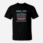 Bonus-Papa Dankbarkeit Herren T-Shirt, Liebesgeständnis Design