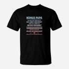 Bonus Papa Dankeschön T-Shirt, Liebevolle Botschaft