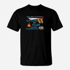 Camping-Motiv T-Shirt Leben in Flip-Flops am Feuer, Campingplatz Freizeit Tee