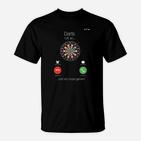 Darts ruft an Muss Gehen T-Shirt, Lustiges Dartspieler Motiv