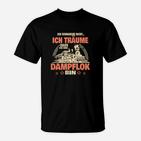 Eisenbahn Zug Schnarchen Dampflok T-Shirt
