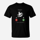 Enduro Motto T-Shirt, Witziges Motorradfahrer-Shirt mit Spruch