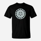 Filmrolle Motiv Herren T-Shirt Schwarz, Kino Liebhaber Tee