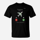 Flugzeug-Thema Herren T-Shirt Flugzeug ruft...und ich muss gehen!, Lustiges Design