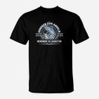 Geboren zum Angeln T-Shirt für Herren, Lustiges Angler-Shirt