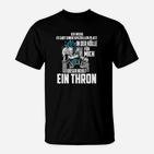 Herren T-Shirt mit Thron-Motiv, Cooler Spruch für Fans