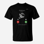 Herren T-Shirt Skiabenteuer Anrufabweisung – Lustiges Design für Skifahrer