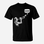 Humorvolles Saxophonist-T-Shirt Blasen?, Witziges Musik-Shirt