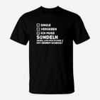 Humorvolles Sondler T-Shirt, Single/Vergeben/Sondeln Spruch
