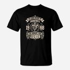 Jahrgang 1968 Legendäres T-Shirt, Vintage Geburtstag Schwarz