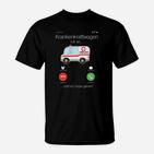Krankenwagen Telefonbutton T-Shirt, Lustiges Rettungsdienst-Design