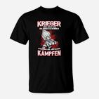 Krieger-Spruch Motivations-T-Shirt mit Grafik, Kampfgeist Tee