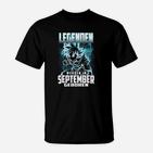 Legendäres September Geburtstags-Herren T-Shirt, Drachen Design