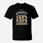 Legenden 1952 Jubiläums-T-Shirt, Ideal zum 70. Geburtstag