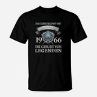 Legenden 1966 Jahrgang T-Shirt, Retro Geburtstagsdesign
