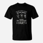 Lustiges Biker-Motiv T-Shirt Nicht Wohin, Sondern Mit Wem