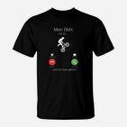 Lustiges BMX-Fahrrad T-Shirt mit coolem Spruch, Schwarz für Radfahrer
